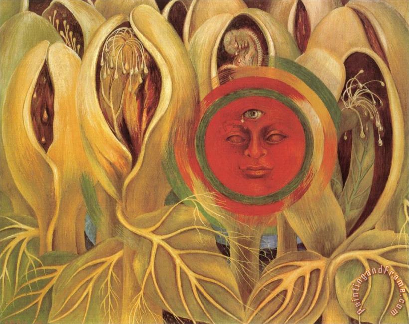 Frida Kahlo Sun And Life 1947 Art Painting