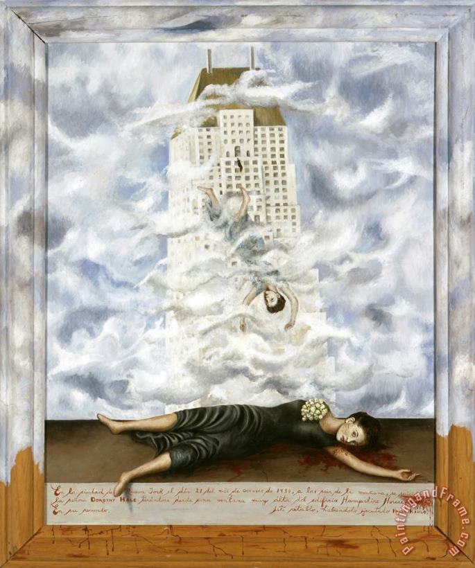 The Suicide of Dorothy Hale 1938 painting - Frida Kahlo The Suicide of Dorothy Hale 1938 Art Print