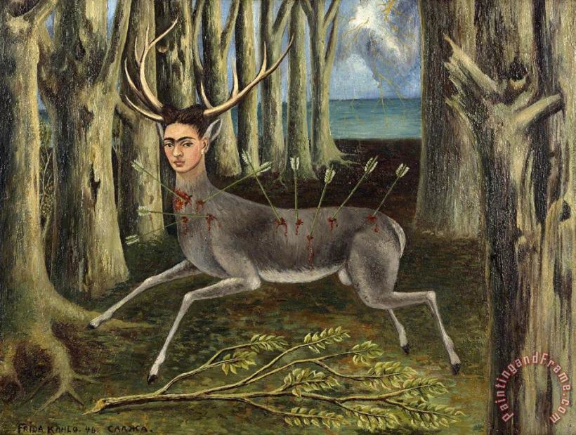 The Wounded Deer 1946 painting - Frida Kahlo The Wounded Deer 1946 Art Print