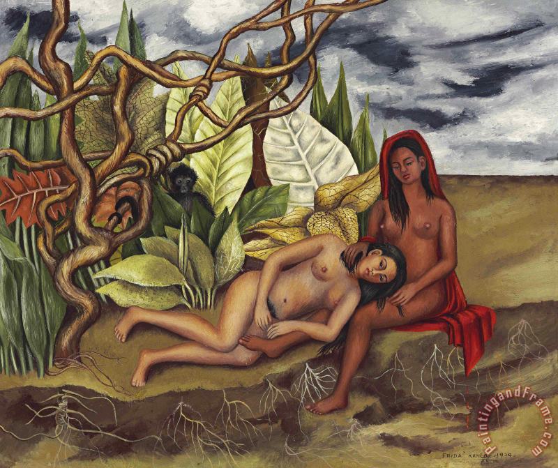 Frida Kahlo Two Nudes in The Forest The Earth Itself 1939 Art Print