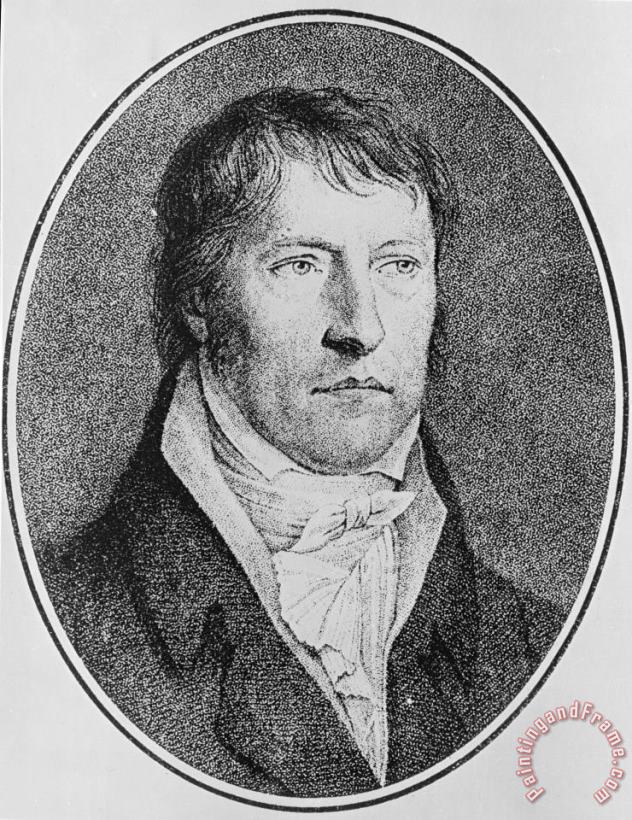 Portrait Of Georg Wilhelm Friedrich Hegel painting - FW Bollinger Portrait Of Georg Wilhelm Friedrich Hegel Art Print