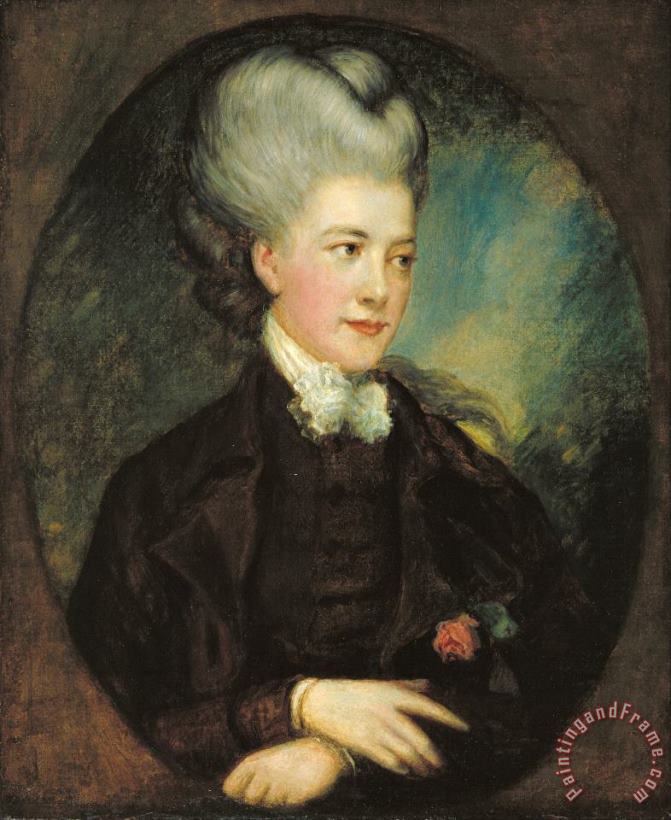 Lady Georgiana Poyntz, Countess Spencer painting - Gainsborough, Thomas Lady Georgiana Poyntz, Countess Spencer Art Print