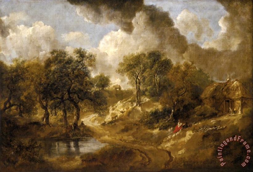 Landscape in Suffolk painting - Gainsborough, Thomas Landscape in Suffolk Art Print