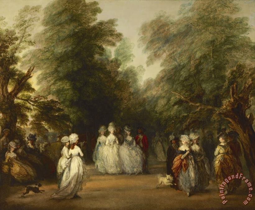 The Mall in St. James's Park painting - Gainsborough, Thomas The Mall in St. James's Park Art Print