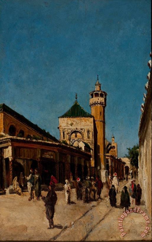 Georg Grimm Street in Tunis Art Painting