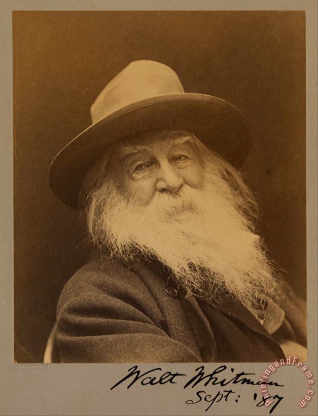 Walt Whitman painting - George C. Cox Walt Whitman Art Print