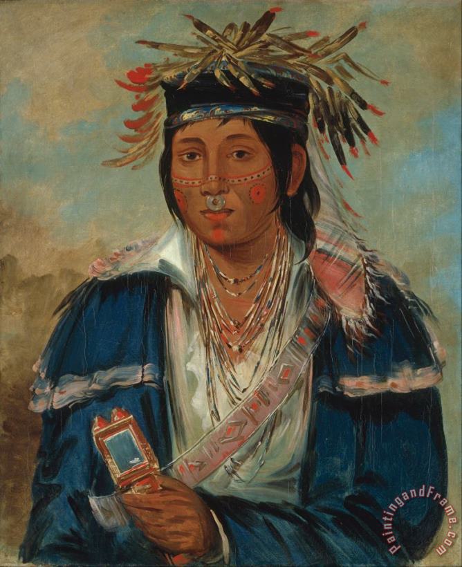 George Catlin Kee Mo Ra Nia, No English, a Dandy Art Painting