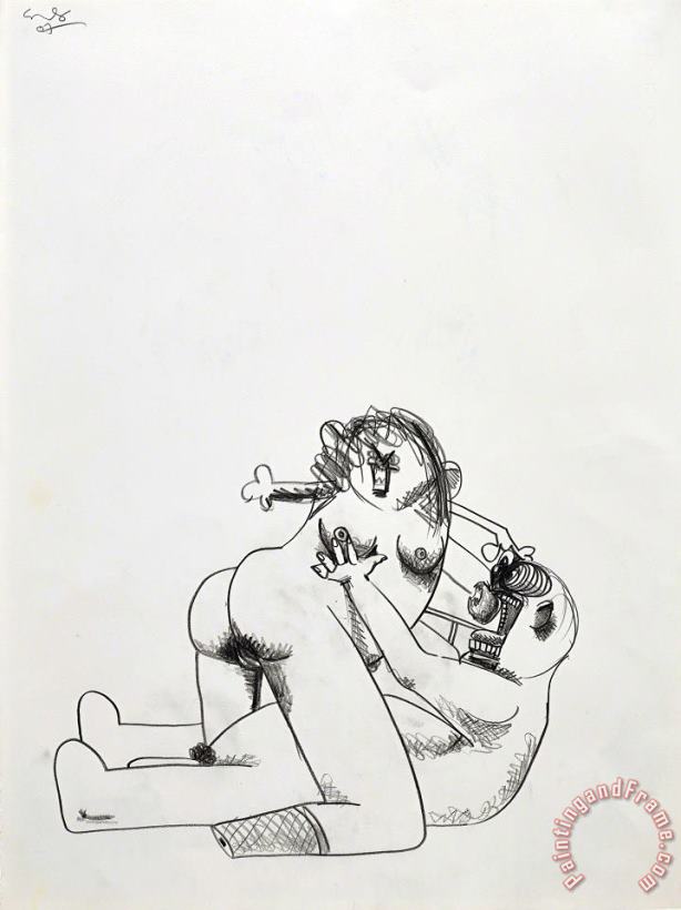 George Condo Adam And Eve, 2007 Art Painting