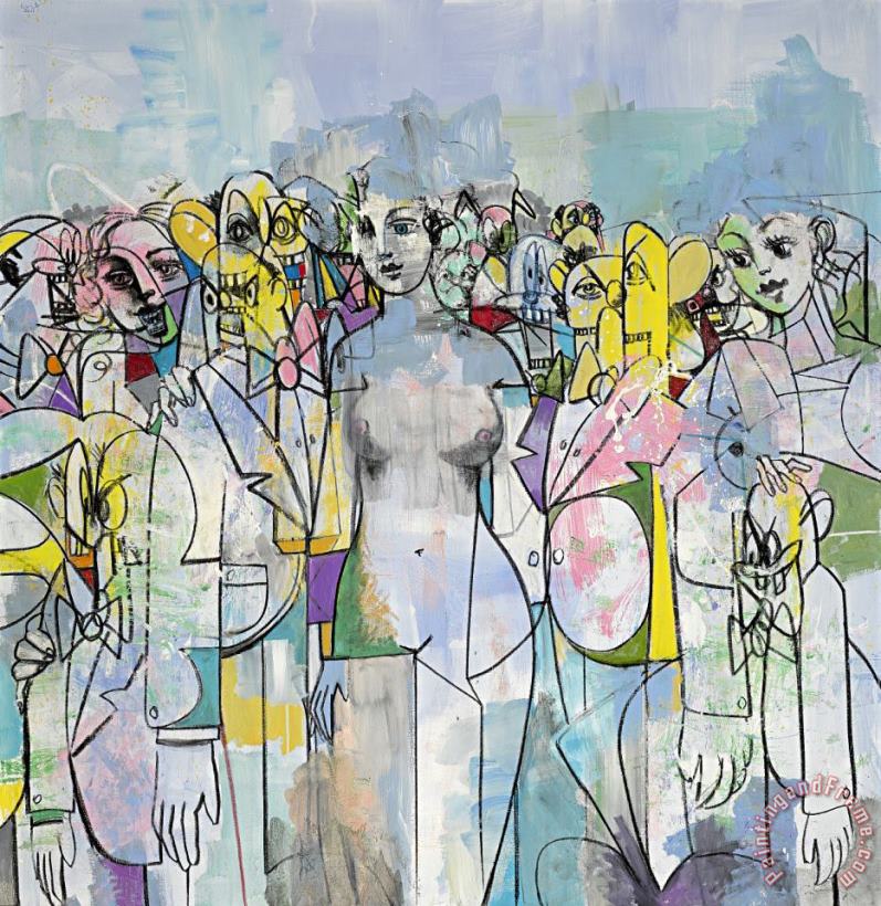 George Condo Day of The Idol, 2011 Art Painting