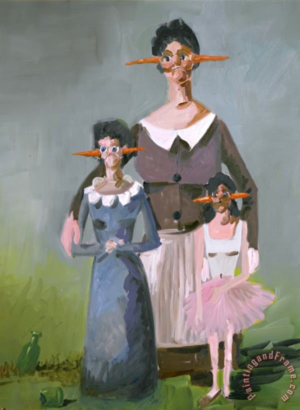 Housekeeper's Family painting - George Condo Housekeeper's Family Art Print