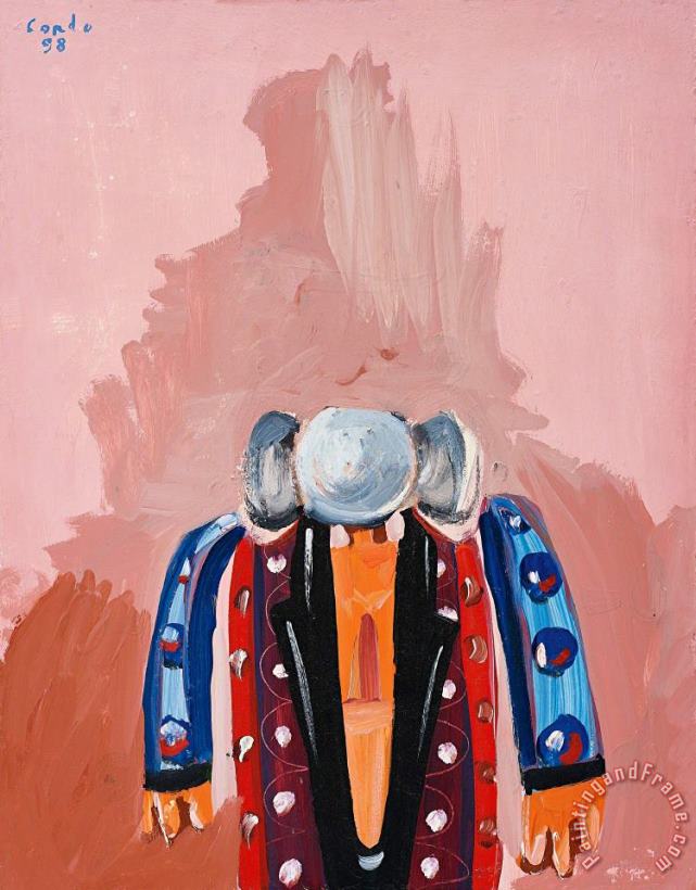 George Condo Multicoloured Man, 1998 Art Painting