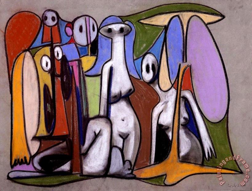 George Condo Naked Ghosts, 2000 Art Print