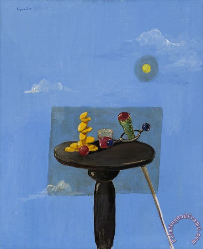 Still Life with Decal, 1998 painting - George Condo Still Life with Decal, 1998 Art Print