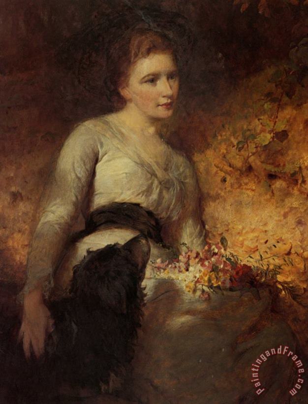 Jane Isabella Baird Villiers painting - George Elgar Hicks Jane Isabella Baird Villiers Art Print
