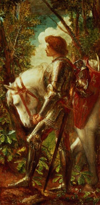Sir Galahad painting - George Frederic Watts Sir Galahad Art Print
