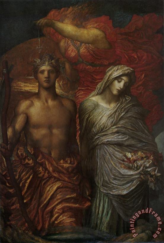 George Frederick Watts Time, Death And Judgement Art Painting