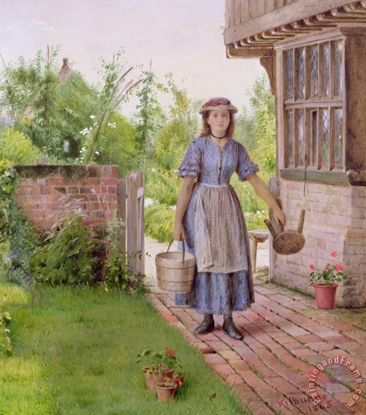 George Goodwin Kilburne The Young Milkmaid Art Print