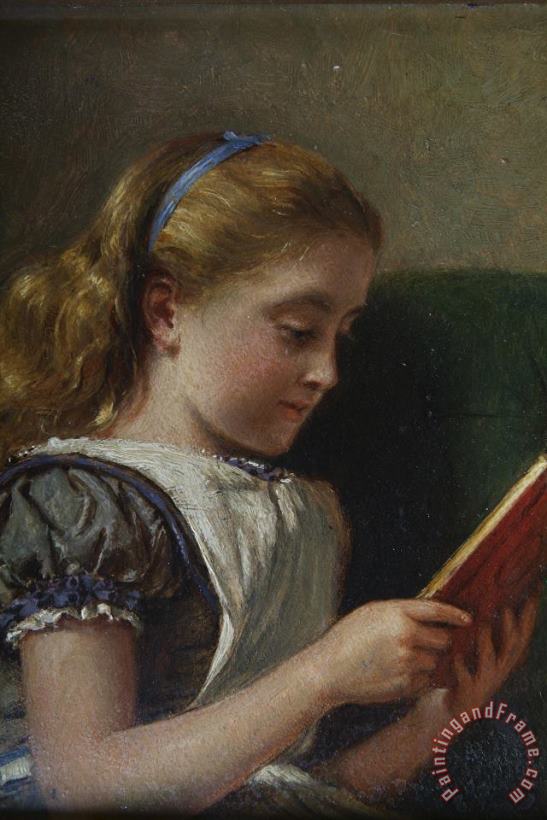George Goodwin Kilburne Young Girl Reading Art Print