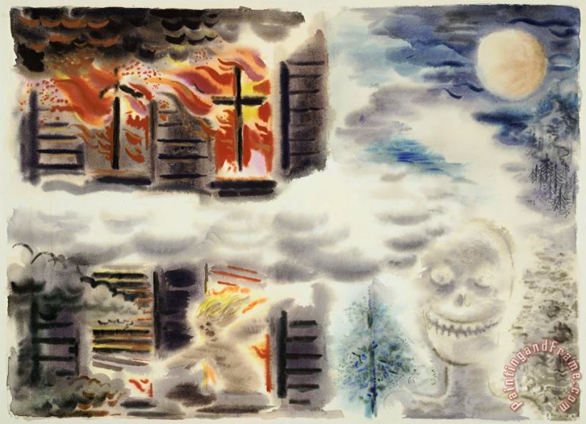 George Grosz The Fire Art Print
