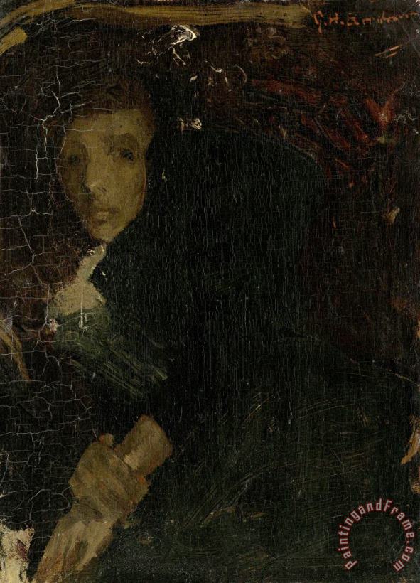 George Hendrik Breitner Mcj (marie) Jordan (1866 1948), The Artist's Wife Art Painting