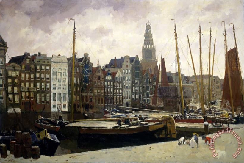 George Hendrik Breitner The Damrak, Amsterdam Art Painting