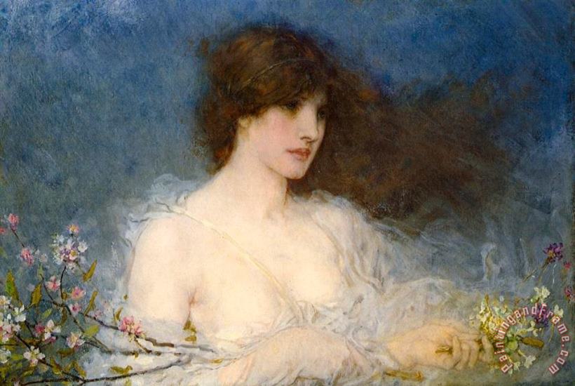 A Spring Idyll painting - George Henry Boughton A Spring Idyll Art Print