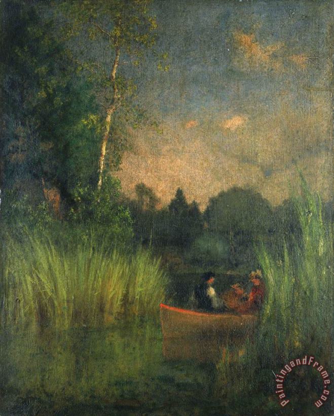George Inness Dusk in The Rushes (alexandria Bay) Art Print