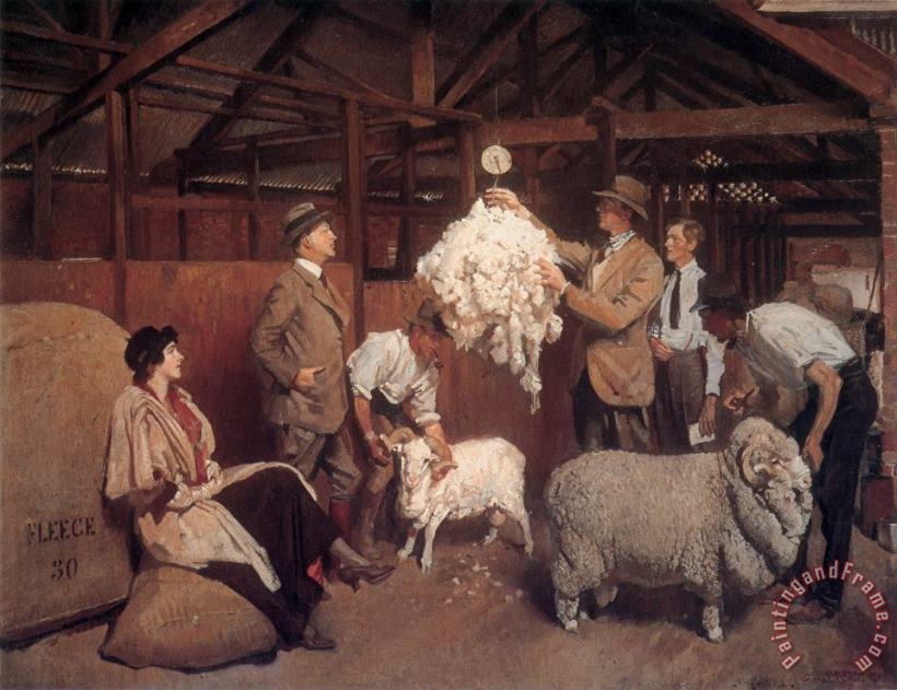 George Lambert Weighing The Fleece Art Painting
