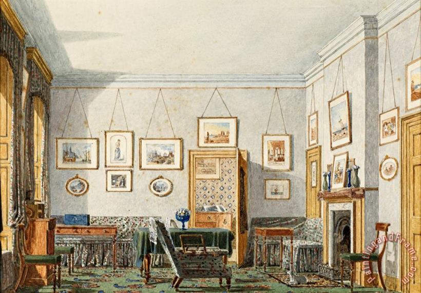 George James Drummond's Room at Oxford, 1853 2 painting - George Pyne George James Drummond's Room at Oxford, 1853 2 Art Print