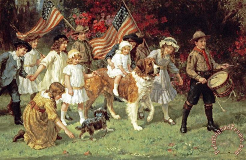 George Sheridan Knowles American Parade Art Painting