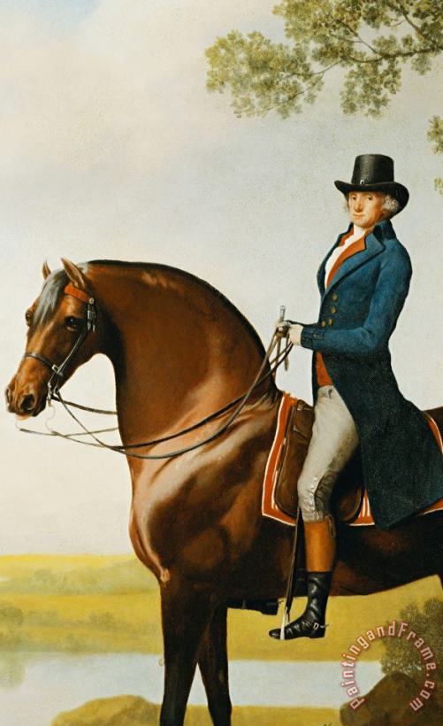 Portrait Of Warren Hastings Small Full Length On His Celebrated Arabian painting - George Stubbs Portrait Of Warren Hastings Small Full Length On His Celebrated Arabian Art Print