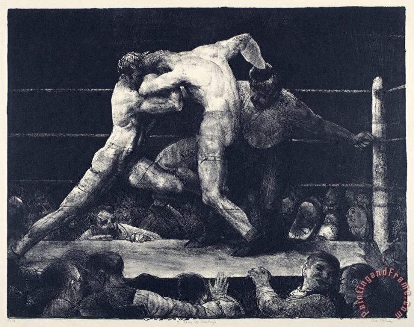 George Wesley Bellows A Stag at Sharkey's Art Print