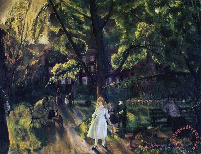George Wesley Bellows Gramercy Park Art Painting
