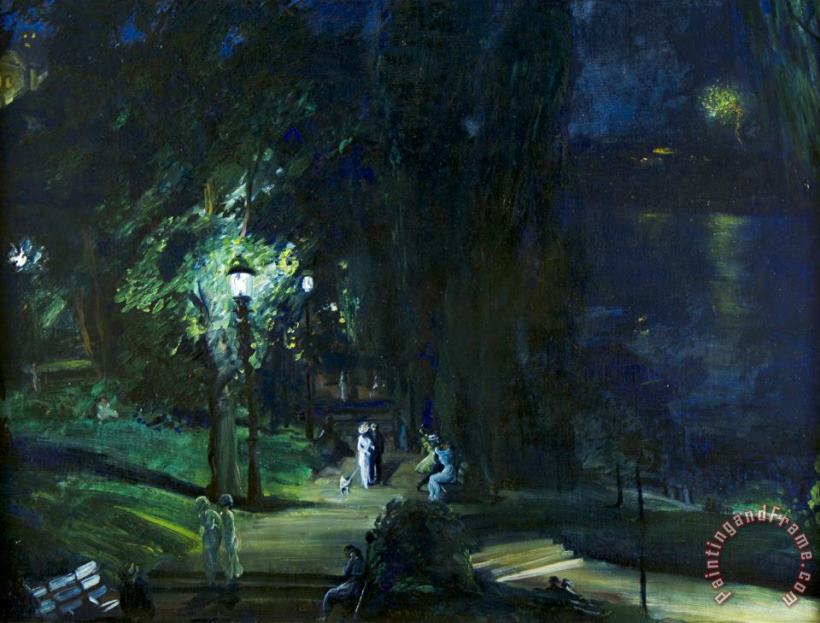 George Wesley Bellows Summer Night, Riverside Drive Art Painting
