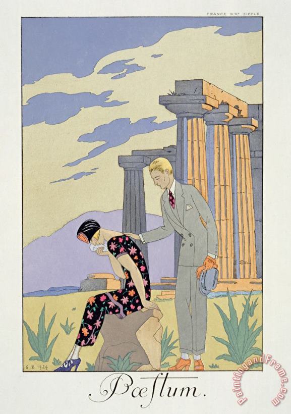 Georges Barbier Paestum Art Print