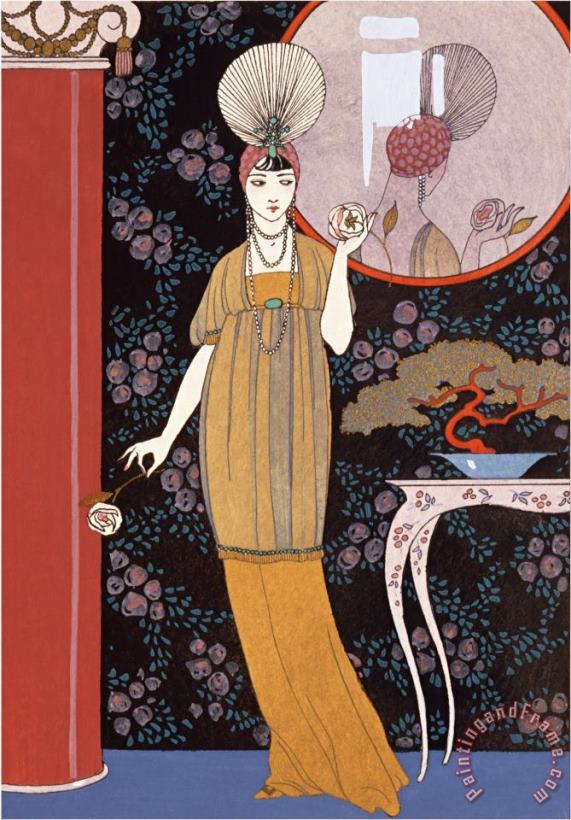 Sheherazade France Early 20th Century painting - Georges Barbier Sheherazade France Early 20th Century Art Print