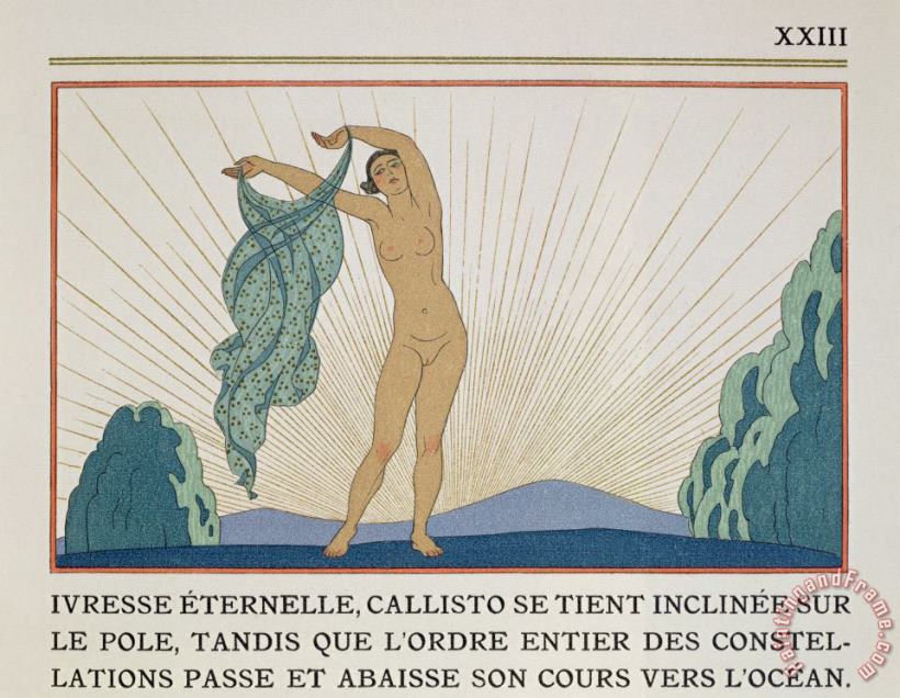 Woman Dancing painting - Georges Barbier Woman Dancing Art Print