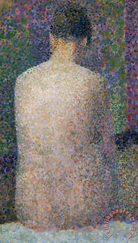 Georges Pierre Seurat Model From The Back Art Painting