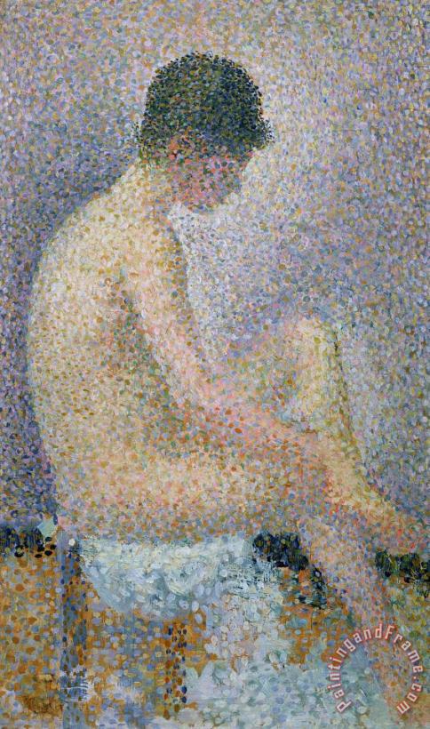 Georges Pierre Seurat Model In Profile Art Painting