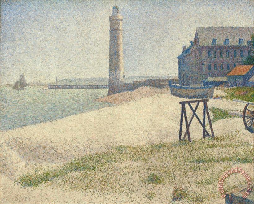 The Lighthouse At Honfleur painting - Georges Pierre Seurat The Lighthouse At Honfleur Art Print The Lighthouse At Honfleur painting - Georges Pierre Seurat The Lighthouse At Honfleur Art Print
