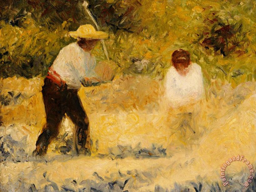 The Stone Heap painting - Georges Pierre Seurat The Stone Heap Art Print The Stone Heap painting - Georges Pierre Seurat The Stone Heap Art Print