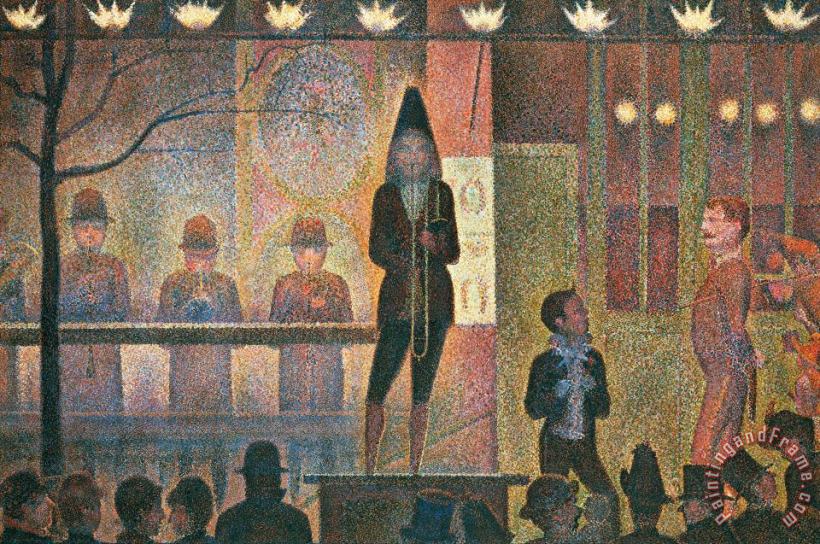 Georges Seurat Circus Sideshow Art Painting
