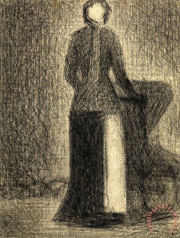 Georges Seurat Nurse with a Child's Carriage Art Painting