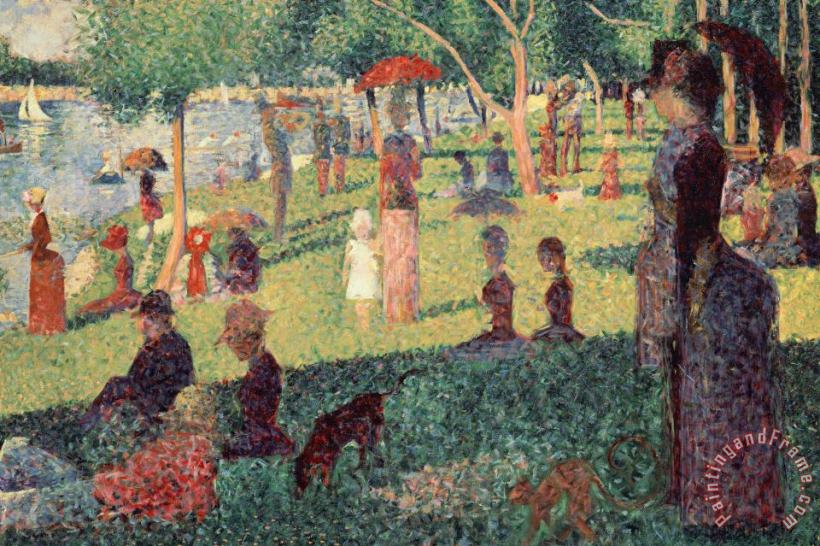 Georges Seurat Study On La Grande Jatte Art Print