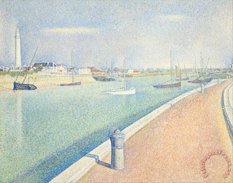 Georges Seurat The Channel of Gravelines, Petit Fort Philippe Art Painting