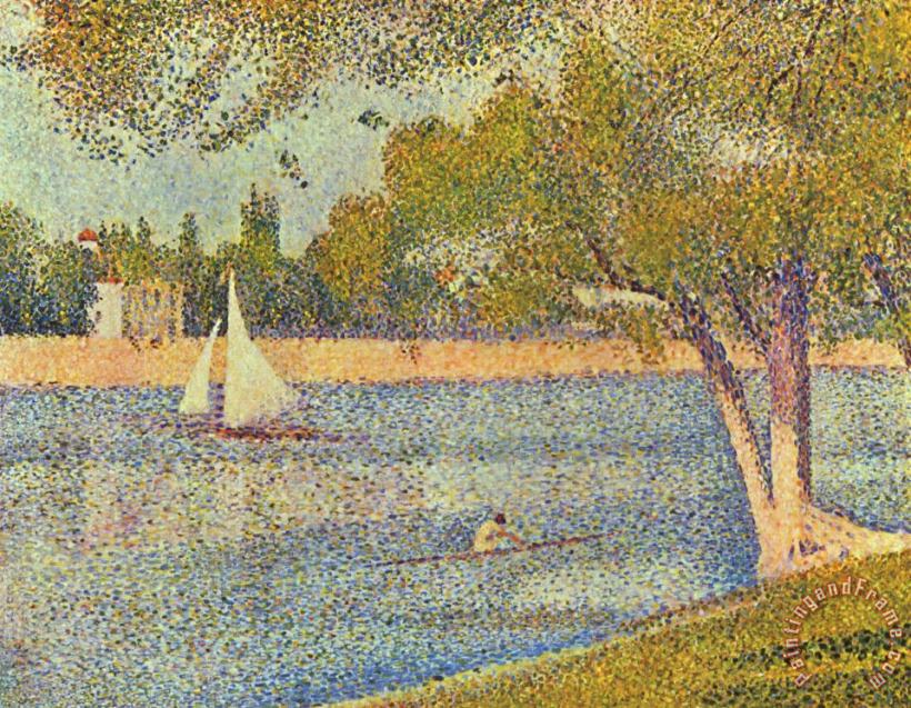 Georges Seurat The River Seine at La Grande Jatte 1888 Art Print