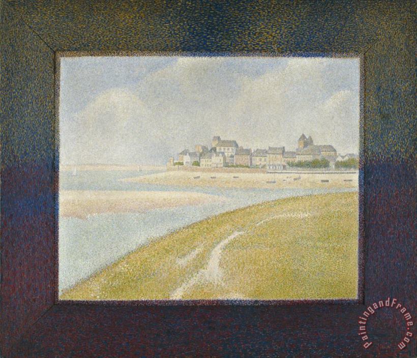 View of Le Crotoy From Upstream painting - Georges Seurat View of Le Crotoy From Upstream Art Print View of Le Crotoy From Upstream painting - Georges Seurat View of Le Crotoy From Upstream Art Print