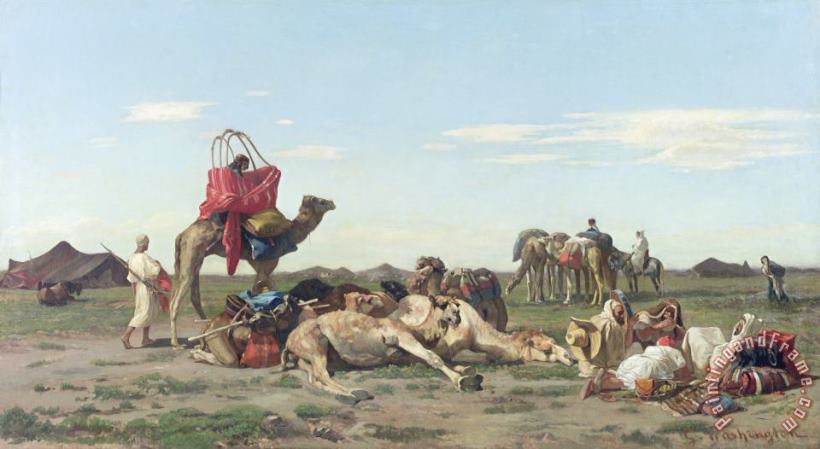 Georges Washington Nomads in the Desert Art Print