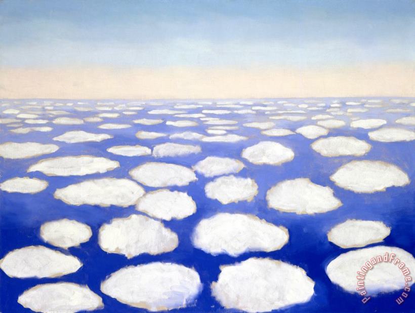 Above The Clouds I painting - Georgia O'keeffe Above The Clouds I Art Print