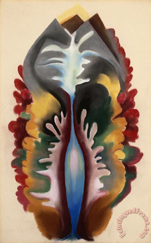 Georgia O'keeffe Abstraction, Seaweed And Water Maine, 1920 Art Painting